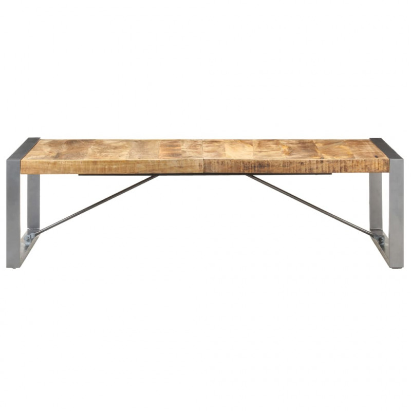 Stolik kawowy, 140 x 70 x 40 cm, surowe drewno mango