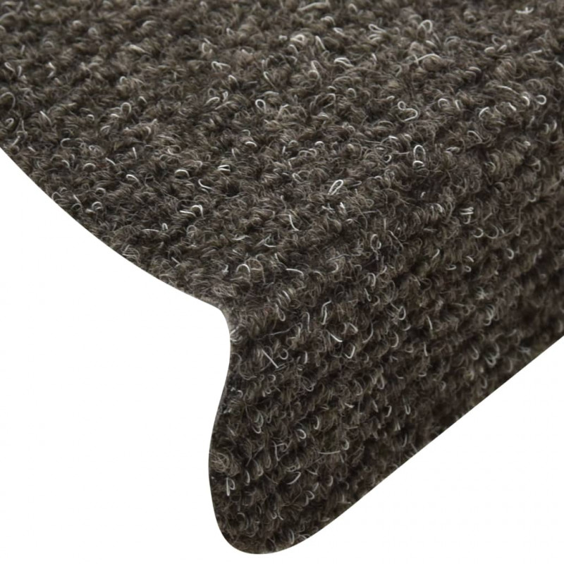 Samoprzylepne nakładki na schody, 15 szt, antracyt, 65x21x4cm