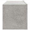 Szafki ścienne pod TV, 2 szt., betonowa szarość, 100x30x30 cm
