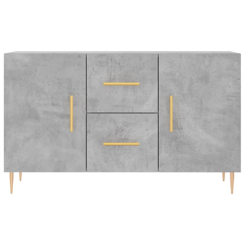 Komoda, szarość betonu, 100x36x60 cm, materiał drewnopochodny