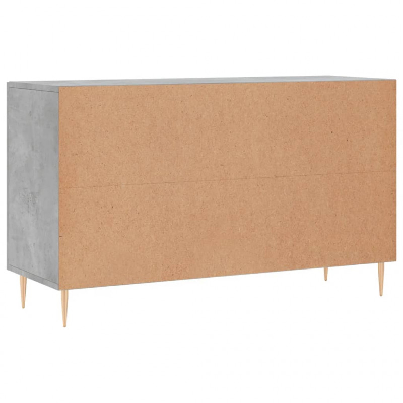 Komoda, szarość betonu, 100x36x60 cm, materiał drewnopochodny