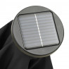Parasol ogrodowy z LED, czarny, 200x211 cm, aluminium