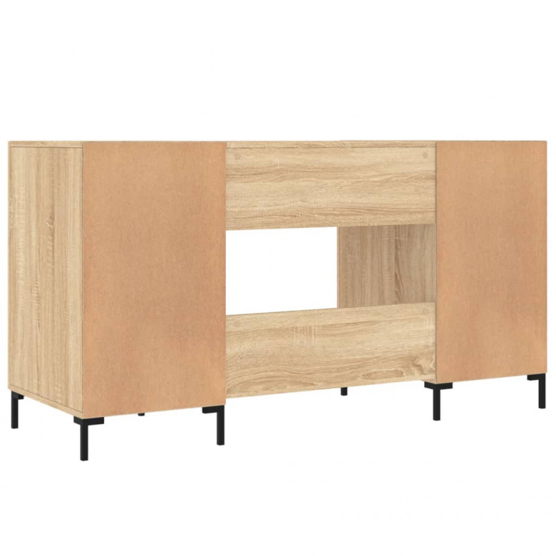 Biurko, dąb sonoma, 140x50x75 cm, materiał drewnopochodny