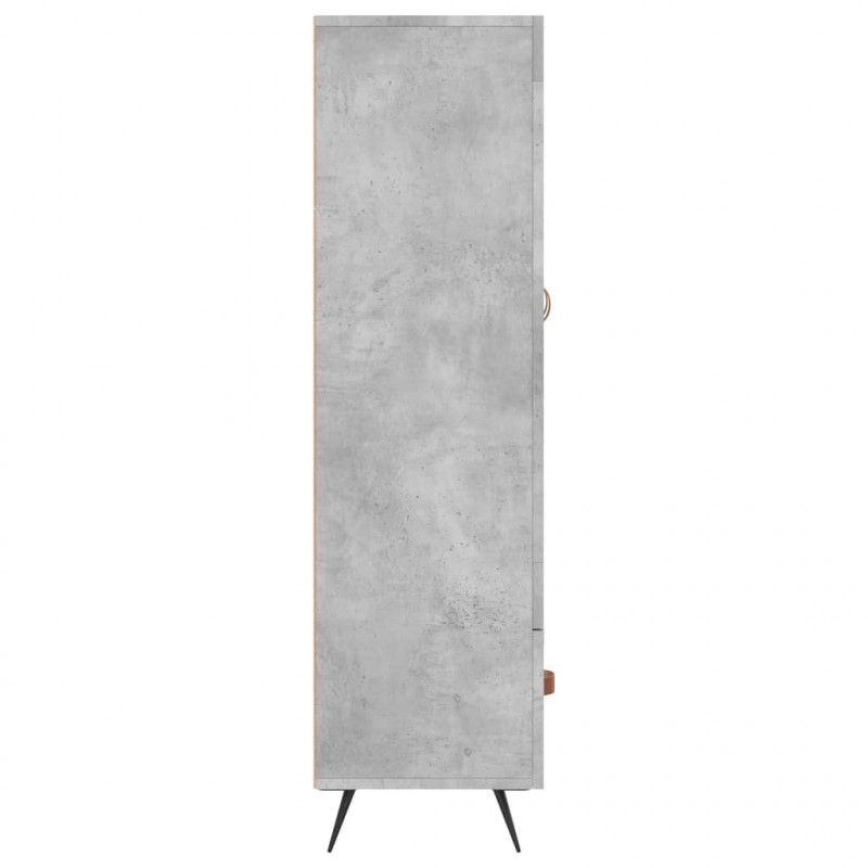 Wysoka szafka, szarość betonu, 69,5x31x115 cm