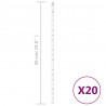 Lampki meteory, 20 szt., 50 cm, 720 kolorowych LED, wewn./zewn.