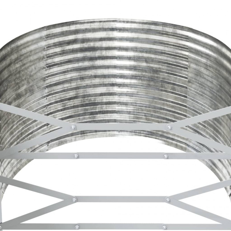 Podwyższona donica, malowana proszkowo stal, 554x100x68 cm