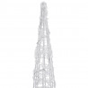 Stożek dekoracyjny, akrylowy, niebieski, LED, 120 cm
