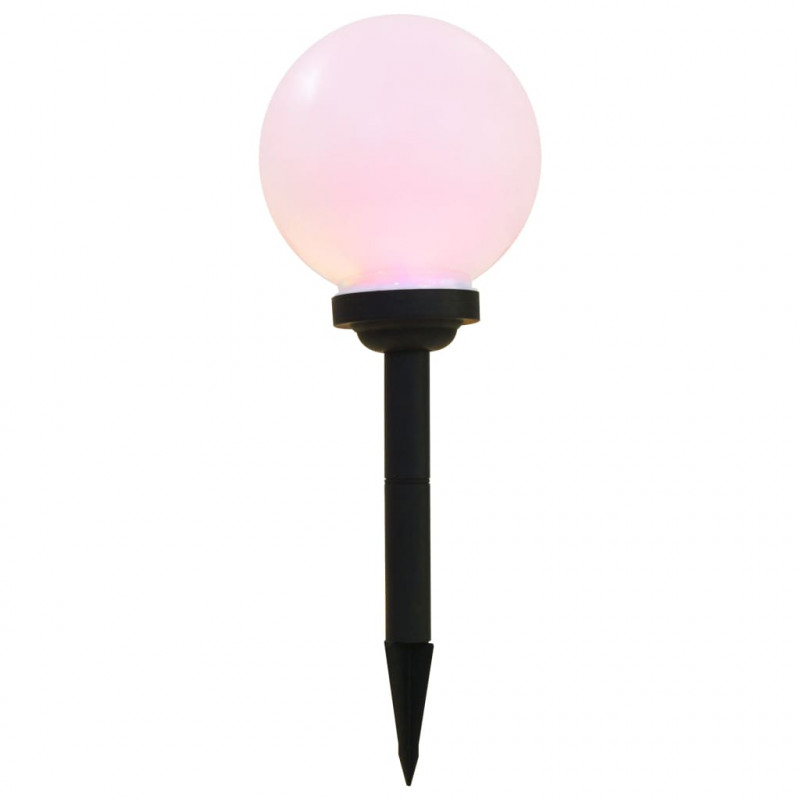 Kuliste lampy solarne na zewnątrz, 3 szt., LED, 20 cm, RGB