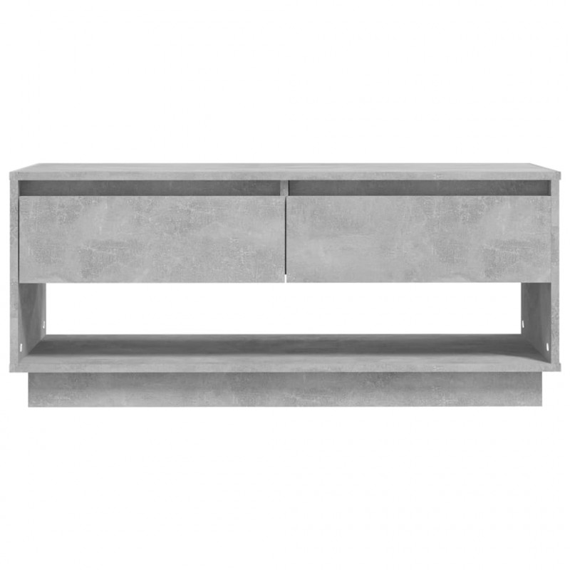 Szafka pod TV, szarość betonu, 102x41x44 cm