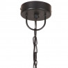 Industrialna lampa wisząca, 25 W, czarna, okrągła, 30 cm, E27