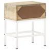 Stolik nocny, 40x30x50 cm, lite drewno mango