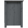 Szafka pod telewizor, szara, 70x36,5x52 cm, lite drewno sosnowe