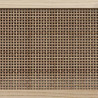Kredens, biały, 60x30x70 cm, lita sosna i naturalny rattan