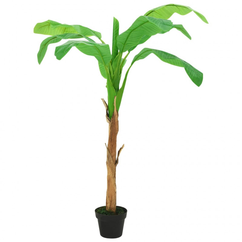 Sztuczne drzewko bananowe z doniczką, 180 cm, zielone
