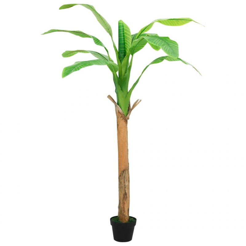 Sztuczne drzewko bananowe z doniczką, 180 cm, zielone
