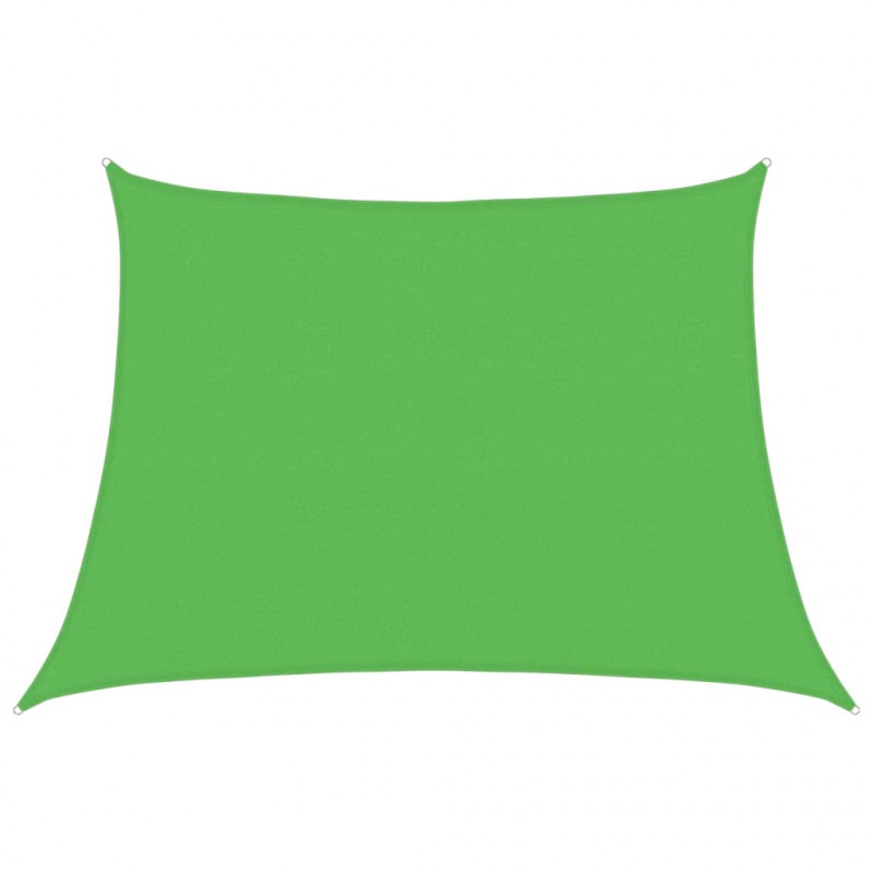 Żagiel przeciwsłoneczny, 160 g/m², jasnozielony, 4/5x3 m, HDPE