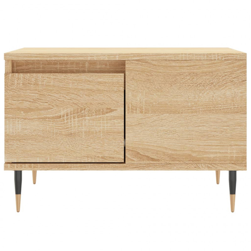 Stolik kawowy, dąb sonoma 55x55x36,5 cm materiał drewnopochodny