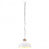 Industrialna lampa wisząca, 42 cm, biała, E27