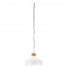 Industrialna lampa wisząca, 42 cm, biała, E27