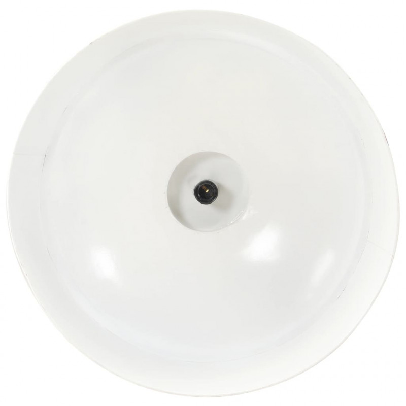 Industrialna lampa wisząca, 42 cm, biała, E27