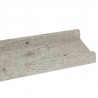 Półki ścienne, 2 szt., szarość betonu, 60x9x3 cm