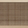 Stolik pod TV, biały, 80x30x40 cm, drewno sosnowe i rattan