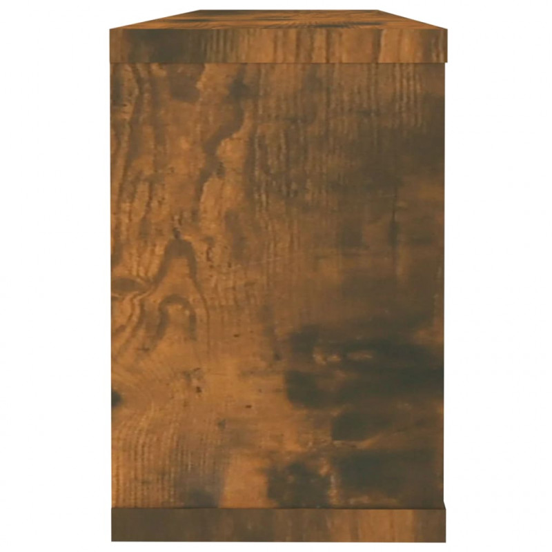 Półki ścienne, 6 szt., przydymiony dąb, 60x15x23 cm