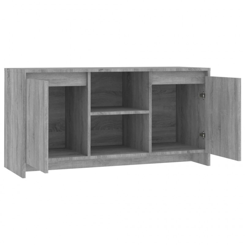 Szafka pod TV, szary dąb sonoma, 102x37,5x52,5 cm