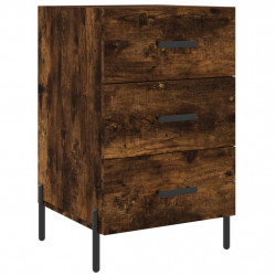 Szafka nocna, przydymiony dąb, 40x40x66 cm