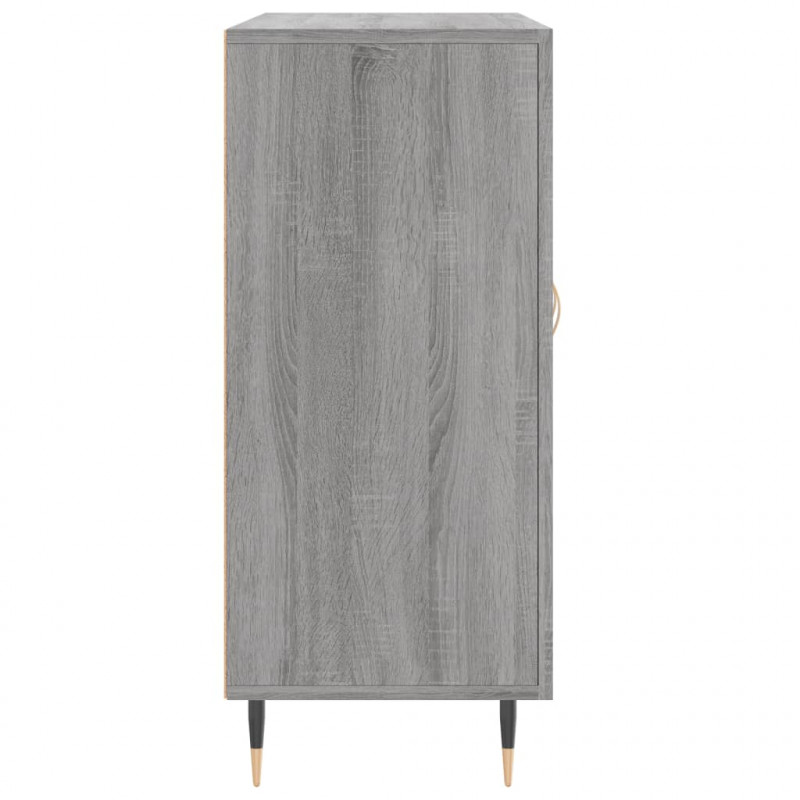 Szafka, szary dąb sonoma, 90x34x80 cm, materiał drewnopochodny