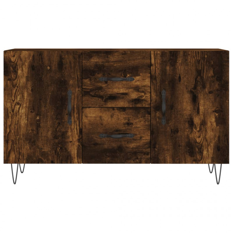 Komoda, przydymiony dąb, 100x36x60 cm, materiał drewnopochodny