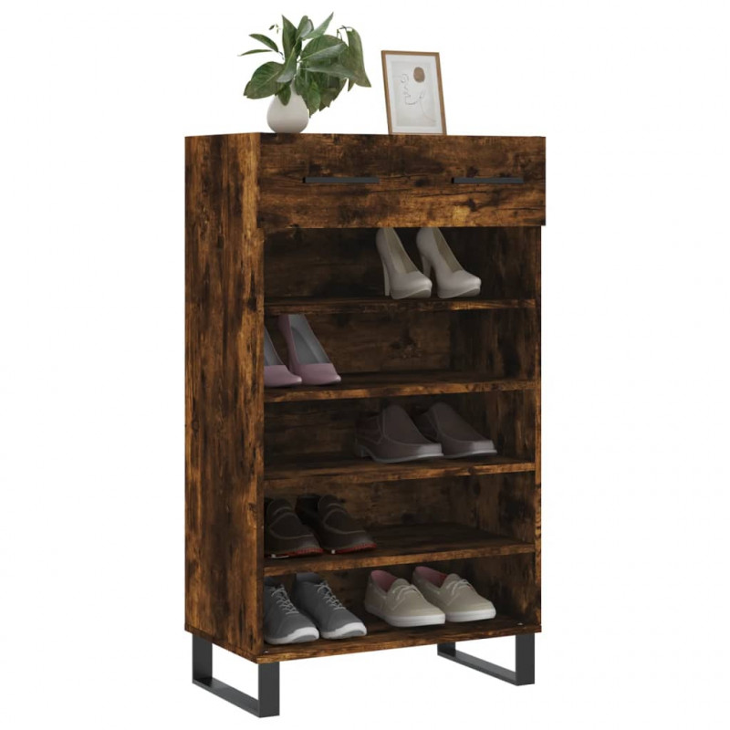 Szafka na buty, przydymiony dąb, 60x35x105 cm