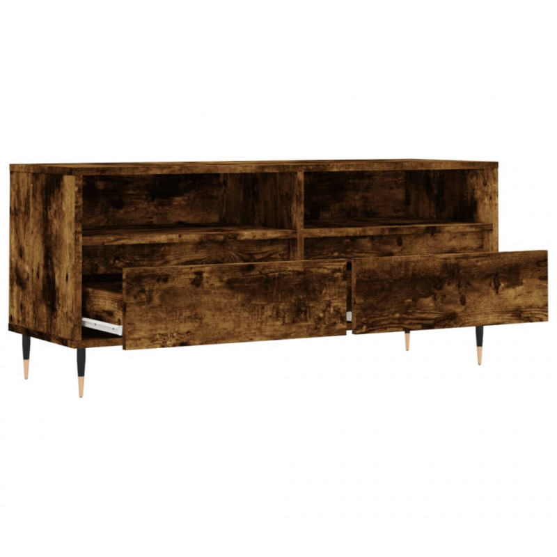 Szafka pod TV, przydymiony dąb, 100x34,5x44,5 cm