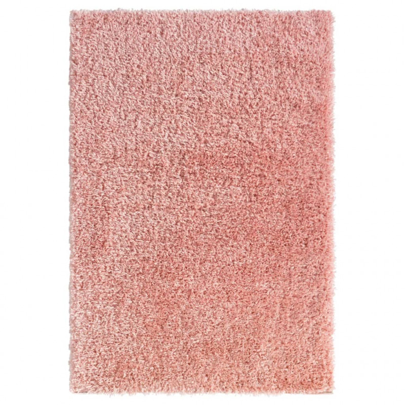 Dywan shaggy z wysokim runem, różowy, 160x230 cm, 50 mm