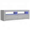 Szafka pod TV z LED, szary dąb sonoma, 120x35x40 cm