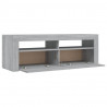 Szafka pod TV z LED, szary dąb sonoma, 120x35x40 cm