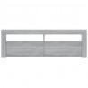 Szafka pod TV z LED, szary dąb sonoma, 120x35x40 cm