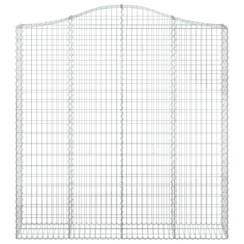 Łukowaty kosz gabionowy 200x30x200/220 cm, galwanizowane żelazo