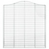 Łukowaty kosz gabionowy 200x30x200/220 cm, galwanizowane żelazo