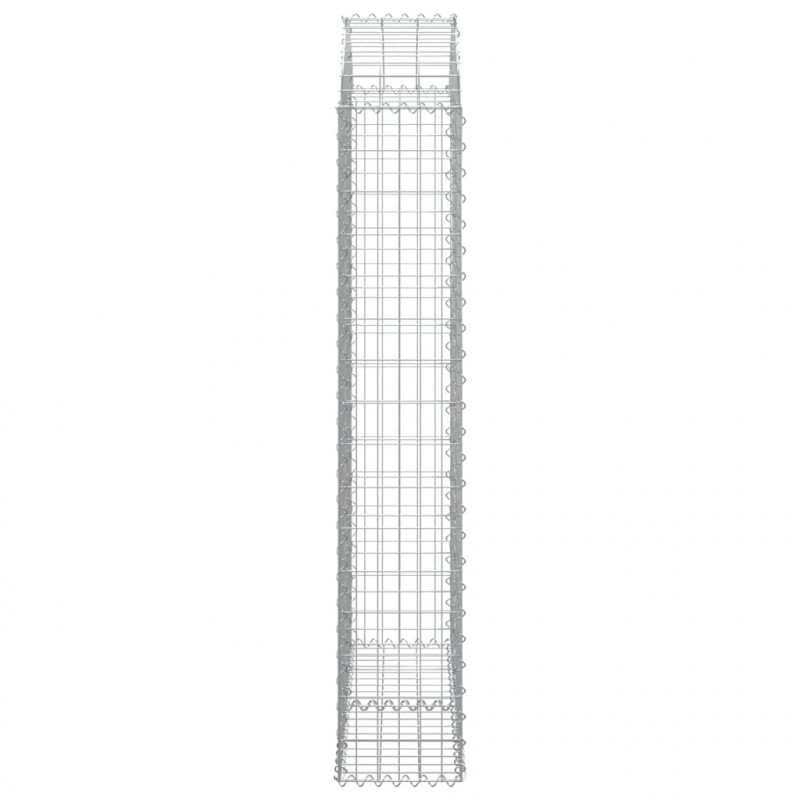 Łukowaty kosz gabionowy 100x30x160/180 cm, galwanizowane żelazo