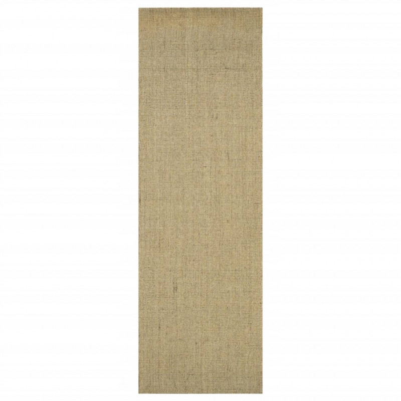 Dywanik, naturalny sizal, 80x250 cm, zielony