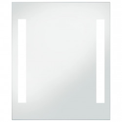 Ścienne lustro łazienkowe z LED, 50 x 60 cm