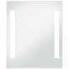 Ścienne lustro łazienkowe z LED, 50 x 60 cm