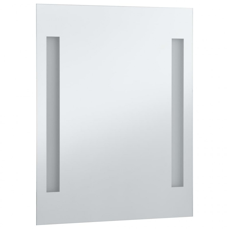 Ścienne lustro łazienkowe z LED, 50 x 60 cm