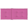 Poduszki na krzesła ogrodowe, 2 szt., różowe, 120x50x3 cm