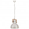 Industrialna lampa wisząca, 25 W, srebrna, okrągła, 40 cm, E27