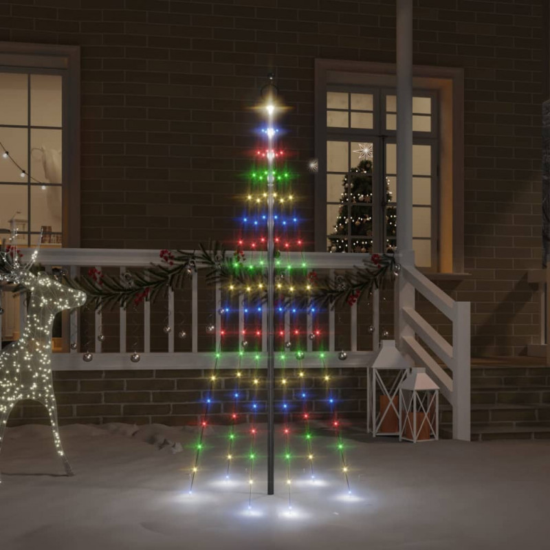 Choinka do montażu na maszcie, 108 kolorowych diod LED, 180 cm