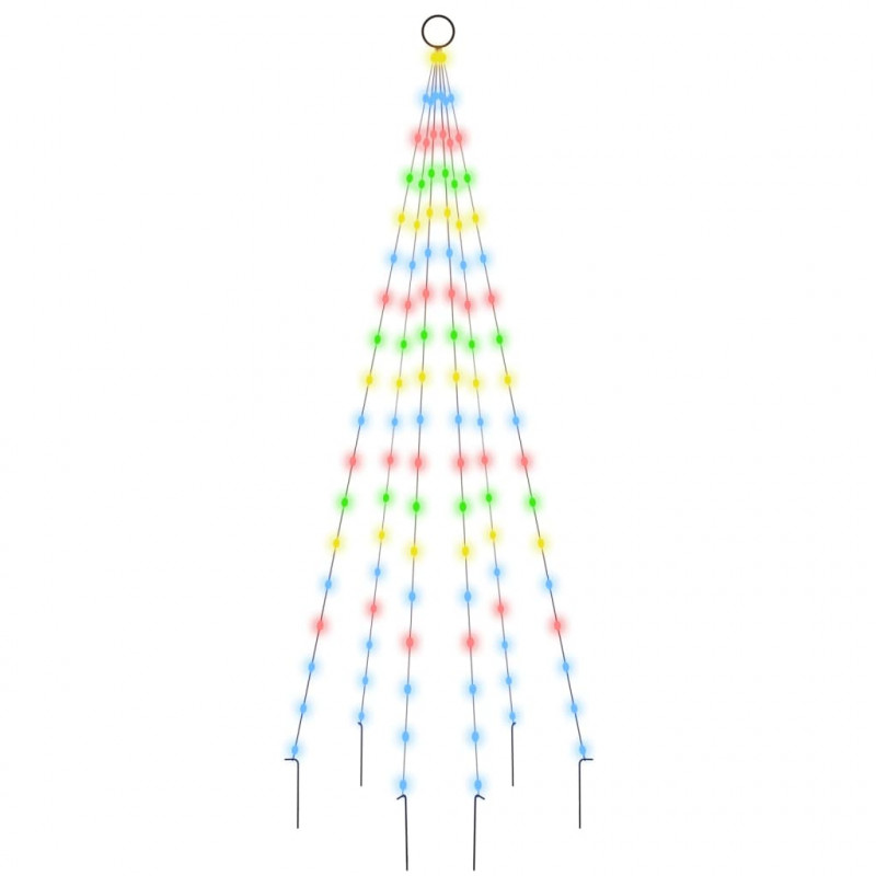 Choinka do montażu na maszcie, 108 kolorowych diod LED, 180 cm