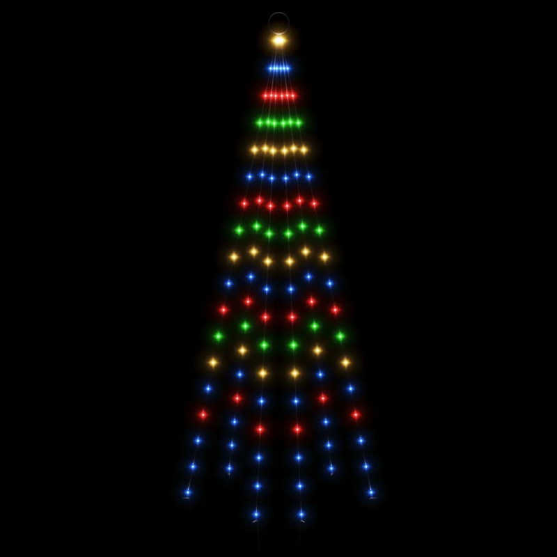 Choinka do montażu na maszcie, 108 kolorowych diod LED, 180 cm