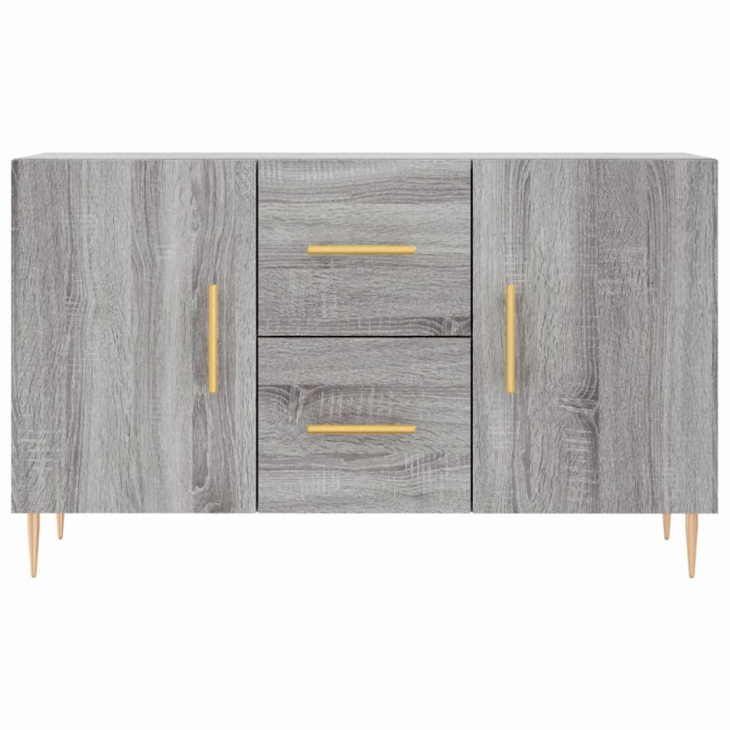 Komoda, szary dąb sonoma, 100x36x60 cm, materiał drewnopochodny